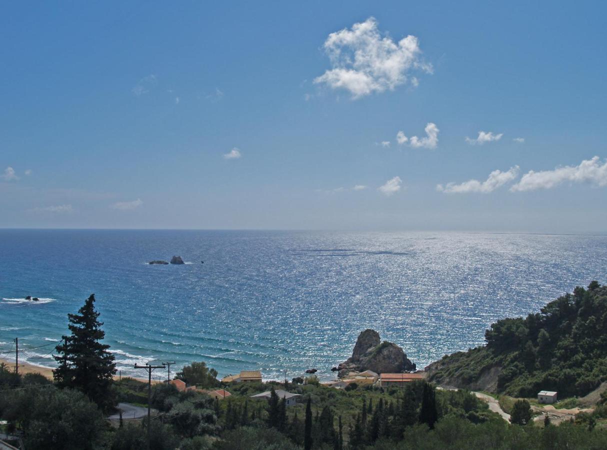 Large Apartment By The Pool - Pelekas Beach, Corfu Eksteriør billede